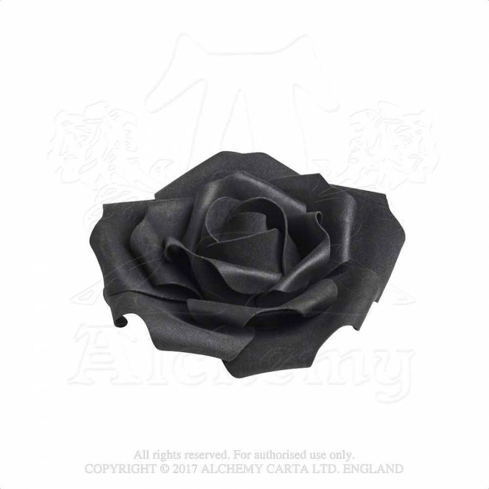 Alchemy - SMALL BLACK ROSE Ornament - Black